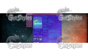 звездное небо и одинокое тема для контакта