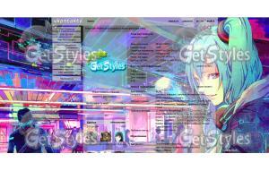 Hatsune Miku тема для контакта