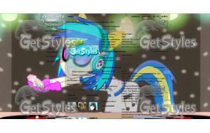 Vinyl Scratch EG тема для контакта