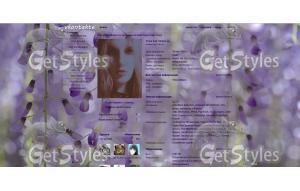 Amethyst Flowers тема для контакта