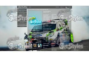 Ken Block DRIFT тема для контакта