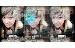 beautiful girl emo тема для контакта