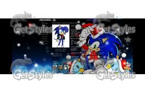 Sonic Christmas  Hollyday тема для контакта