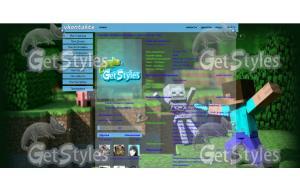 Minecraft тема для контакта