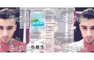 Zayn so perfect тема для контакта