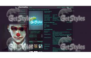 Clown тема для контакта