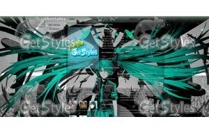 Hatsune Miku тема для контакта