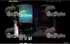 Jack Daniels тема для контакта
