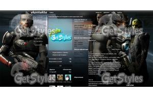 Mass Effect тема для контакта