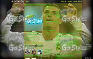 Cristiano Ronaldo тема для контакта