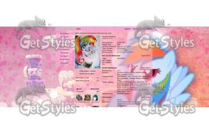 supersonic Rainbow Dash тема для контакта