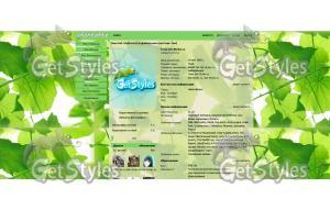 Листики тема для контакта