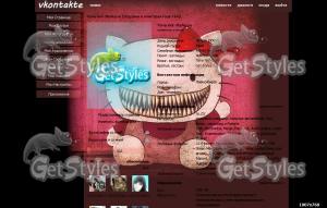 Hello Kitty тема для контакта