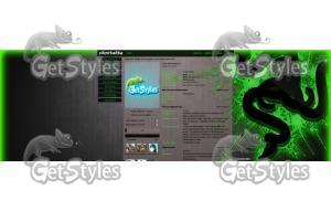 Razer green_7themessu тема для контакта