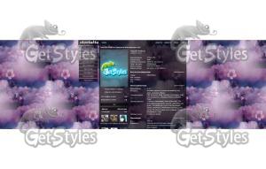 фиолетовое  тема для контакта