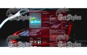 спорт авто тема для контакта