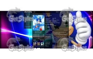 Sonic wallpaper тема для контакта