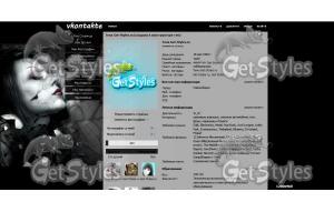 Goth тема для контакта