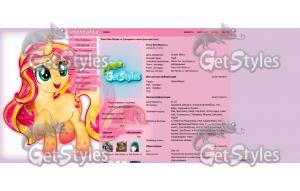 sunset shimmer my little тема для контакта