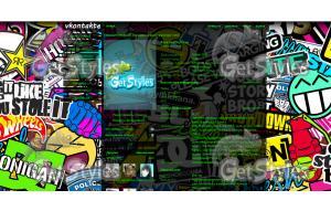 sticker bombing тема для контакта