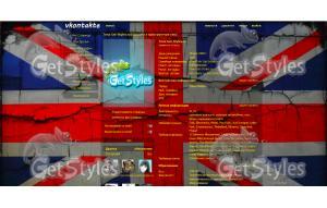 Union Jack тема для контакта