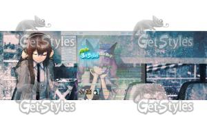 Steins;Gate тема для контакта
