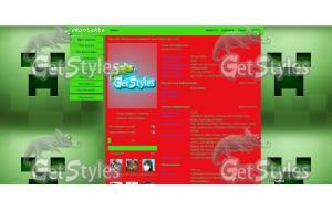 minecraftcreeper тема для контакта