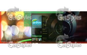 Green Razer_7themessu тема для контакта