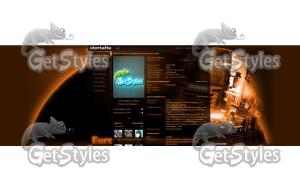ETS2 orange тема для контакта