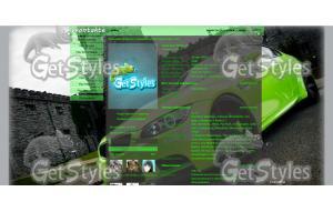 Зеленая тачка тема для контакта