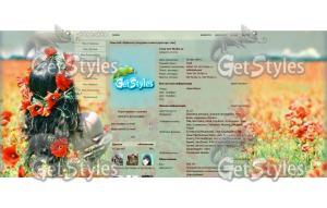 Маки тема для контакта