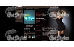 black dress тема для контакта