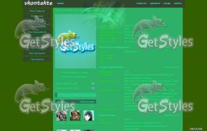 Green style тема для контакта