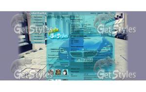 blue BMW тема для контакта