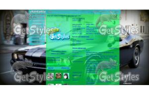 dodge challenger тема для контакта