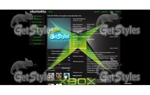 xbox тема для контакта
