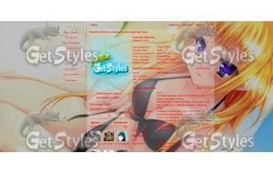 anime girl тема для контакта