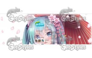 Miku Hatsune тема для контакта