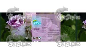 Сиреневые розочки тема для контакта