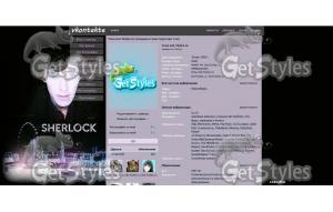 Sherlock BBC Holmes тема для контакта