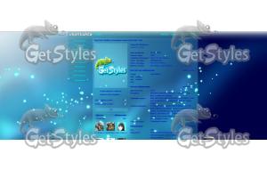 От голубого к синему тема для контакта