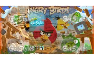 Angry Birds тема для контакта