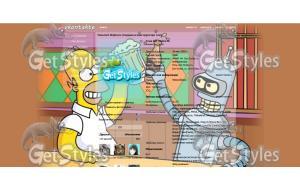 Гомер и Бендер! тема для контакта