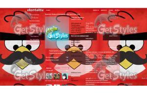 Angry Birds тема для контакта