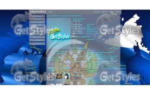 Россия Blue тема для контакта