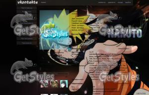 Naruto тема для контакта