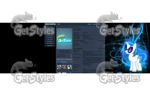 Vinyl Scratch firts theme тема для контакта