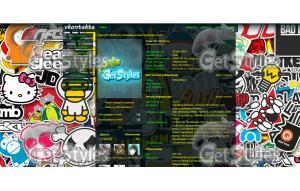 Sticker Bomb тема для контакта