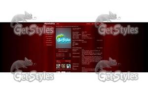 Red style тема для контакта