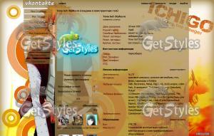 bleach_ichigo тема для контакта